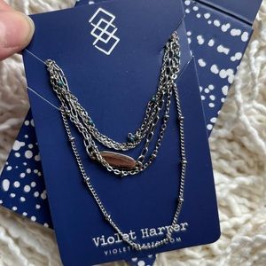 NWT Violet Harper Layered Necklace and Bracelet Set